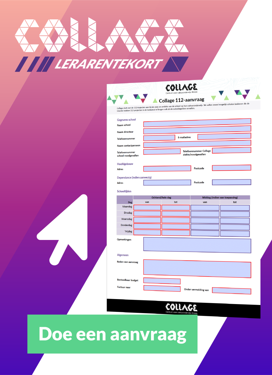 Aanvraag Collage Lerarentekort